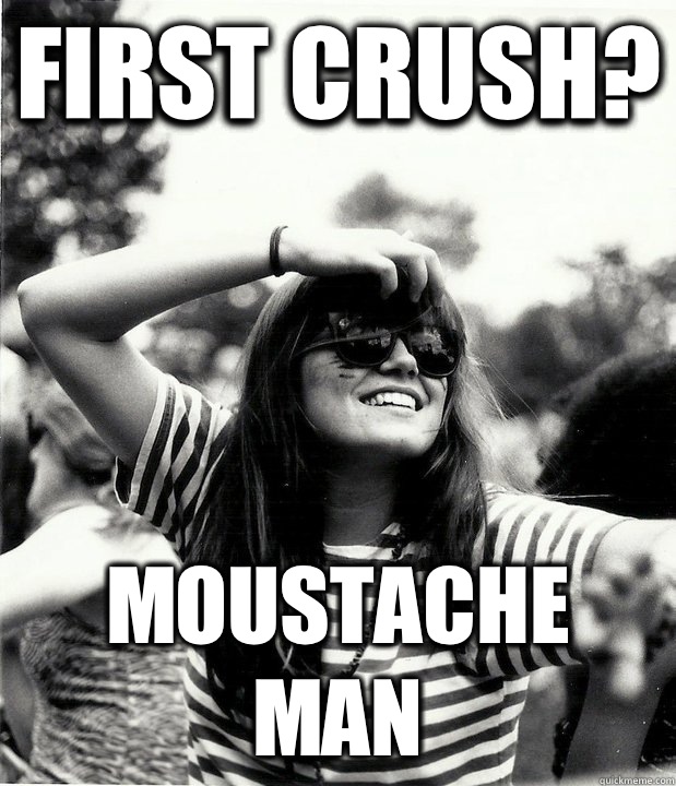 First crush Mustache man - Georgetown Hipster