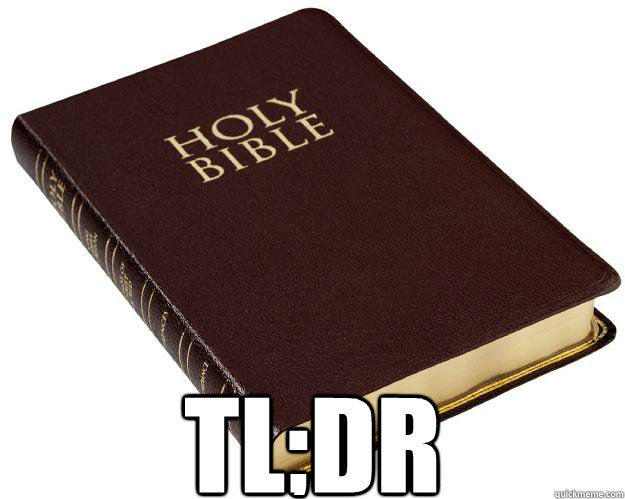 Bible Tl Dr