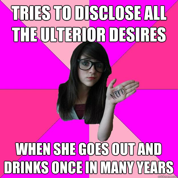 tries to disclose all the ulterior desires when she goes out - Idiot Nerd Girl