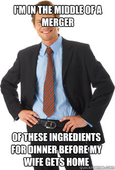 im in the middle of a merger of these ingredients for dinne - Unsuccessful white guy