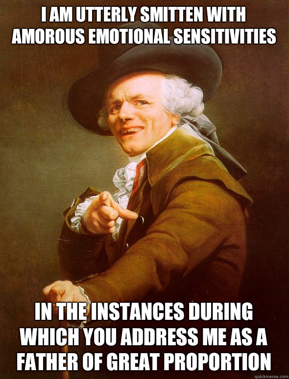 I am utterly smitten with amorous Emotional sensitivities In - Joseph Ducreux