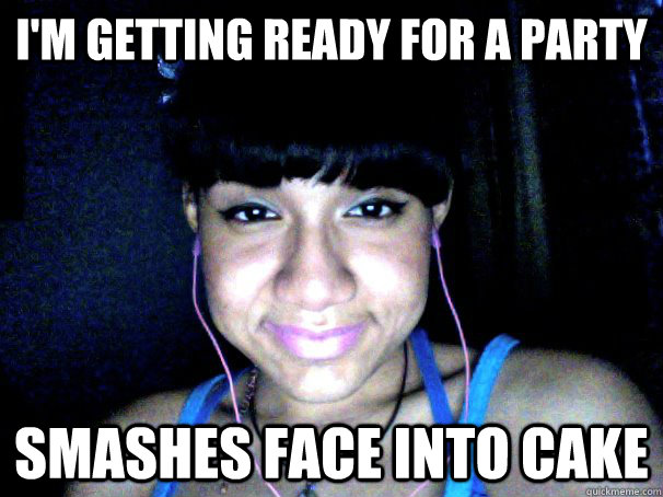 face into cake - Make-up face into cake - Make-up