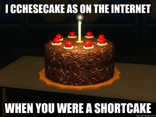 i cchesecake as on the internet when you were a shortcake - As on the Internet Cake