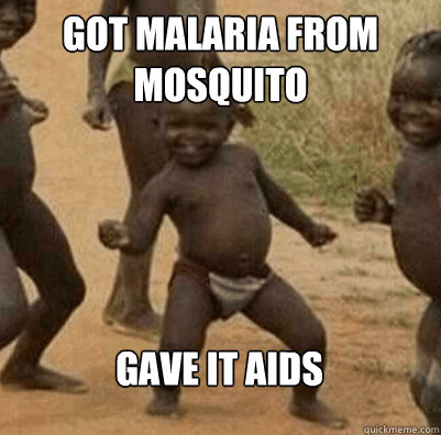 got malaria from mosquito gave it aids - Third World Success Kid