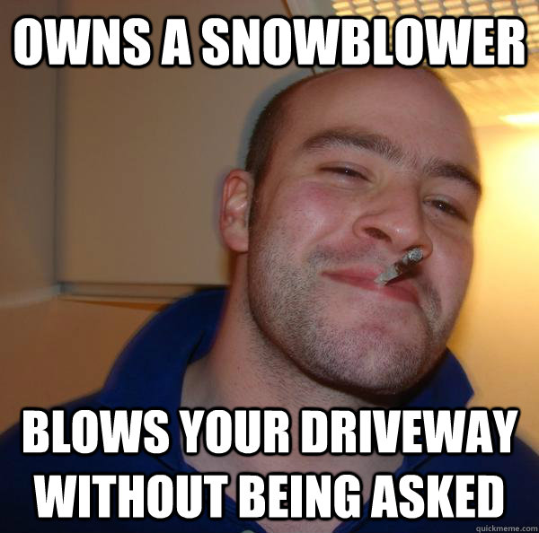 Good Guy Greg during winter (x-post /r/Canada)