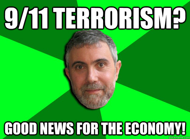 911 terrorism good news for the economy - Advice Krugman