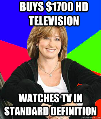buys 1700 hd television watches tv in standard definition - Sheltering Suburban Mom