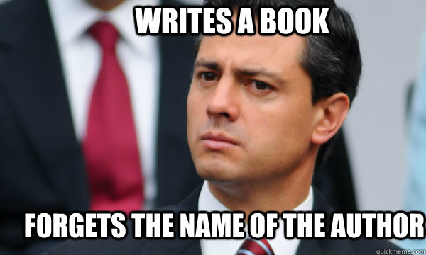 writes a book forgets the name of the author - Clueless