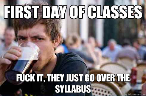 Lazy College Senior