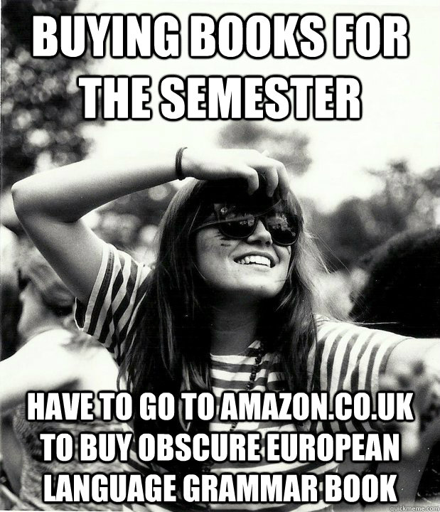 buying books for the semester have to go to amazoncouk to - Georgetown Hipster