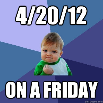 42012 on a friday - Success Kid
