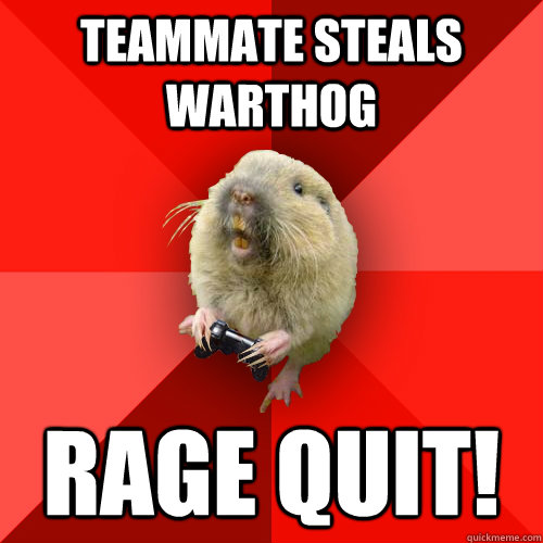teammate steals warthog rage quit - Gaming Gopher
