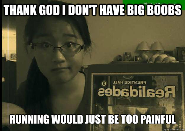 thank god i dont have big boobs running would just be too p gym floor