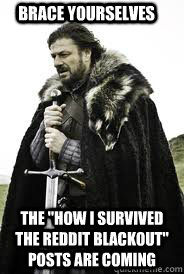 brace yourselves the how i survived the reddit blackout po - Brace Yourselves