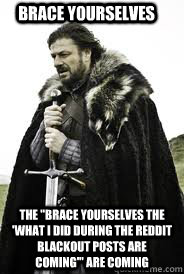 brace yourselves the brace yourselves the what i did durin - Brace Yourselves