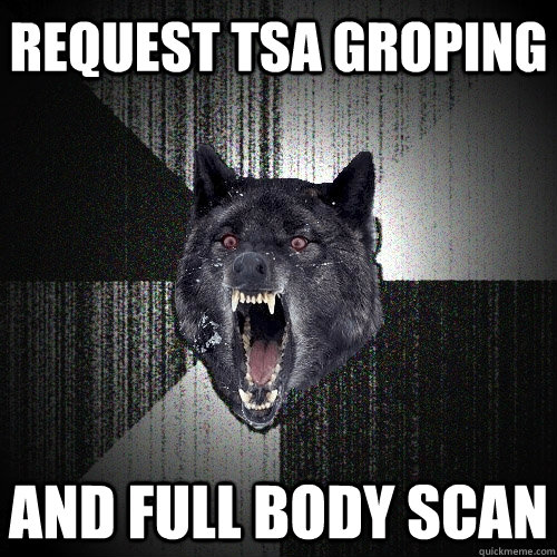 request tsa groping and full body scan - Insanity Wolf