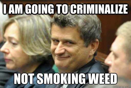 i am going to criminalize not smoking weed - Stoner Politician
