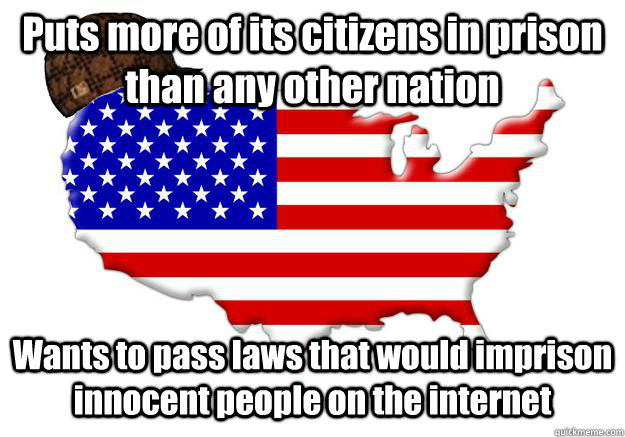 puts more of its citizens in prison than any other nation wa - Scumbag america