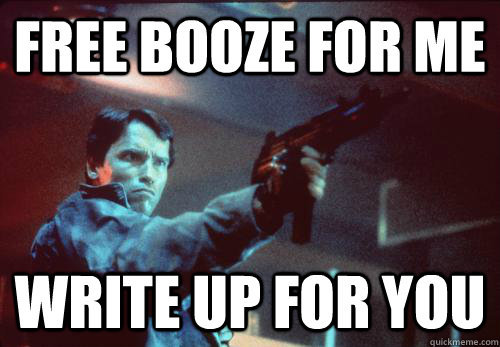 free booze for me write up for you - RA Arnold