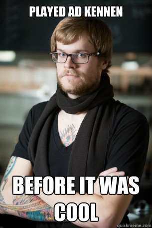 played ad kennen before it was cool - Hipster Barista