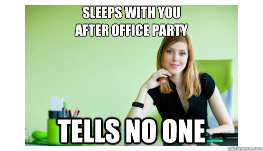 sleeps with you after office party tells no one - Good Girl Office Whore