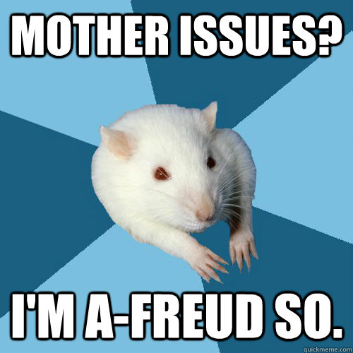 mother issues im afreud so - Psychology Major Rat