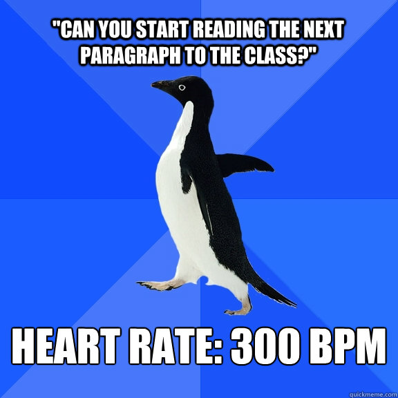 can you start reading the next paragraph to the class hea - Socially Awkward Penguin