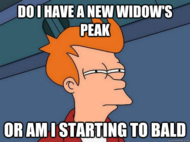 do i have a new widows peak or am i starting to bald - Futurama Fry