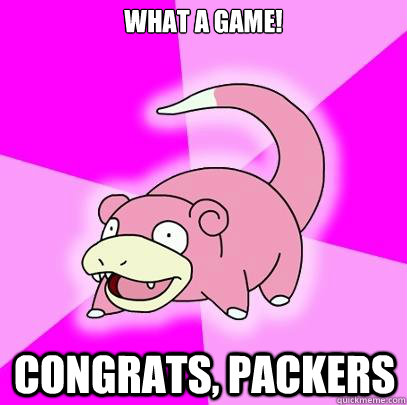Congrats Packers
