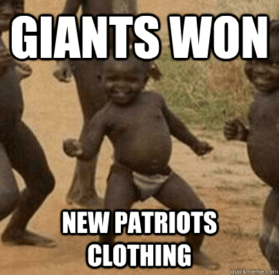 giants won new patriots clothing - Third World Success
