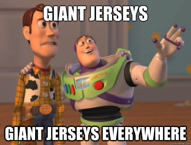 giant jerseys giant jerseys everywhere - Toy Story