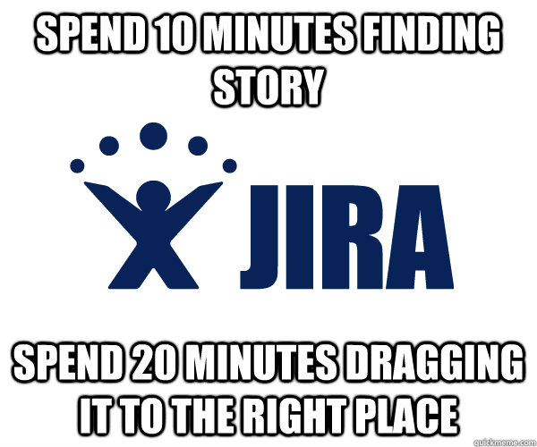 spend 10 minutes finding story spend 20 minutes dragging it -