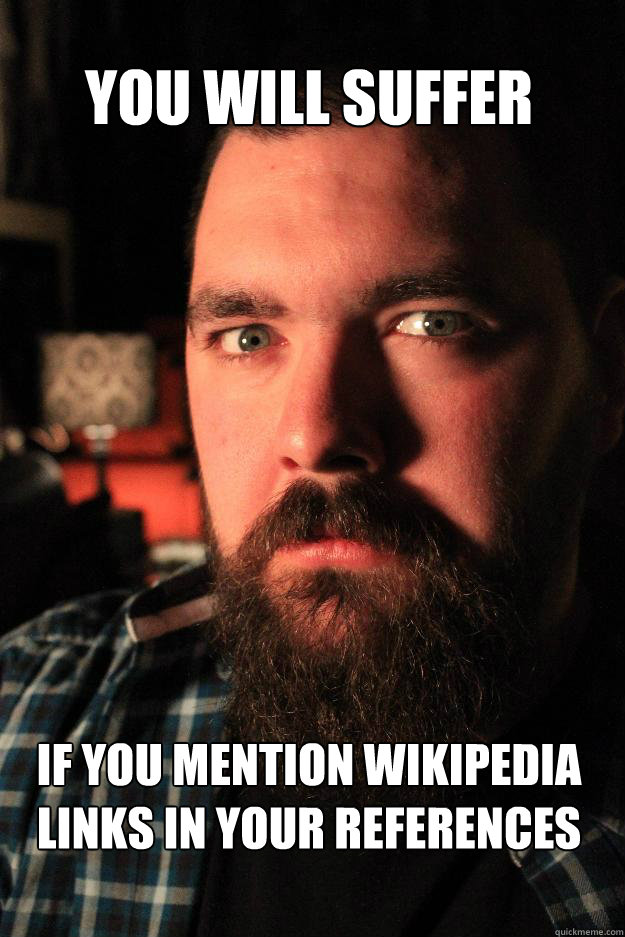 Dating Site Murderer - you will suffer if you mention wikipedia