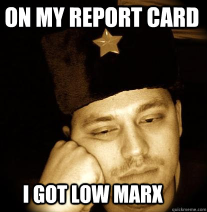 on my report card i got low marx -