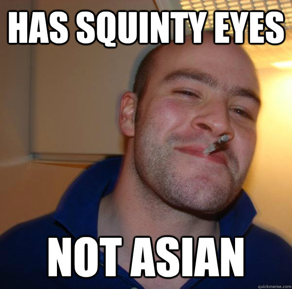 asian squinty eyes