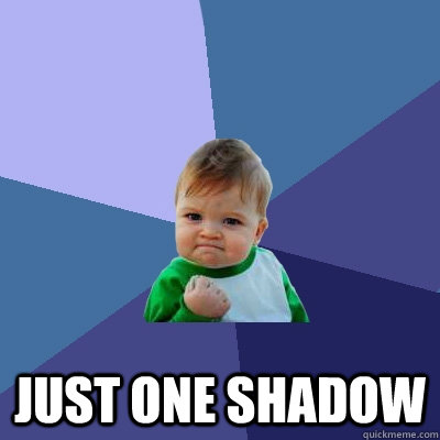 just one shadow - Success Kid