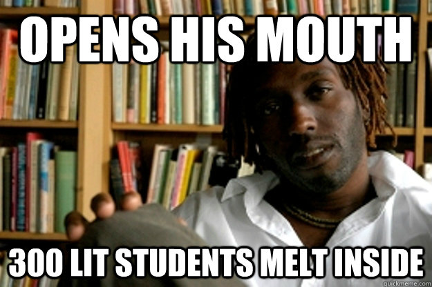 opens his mouth 300 lit students melt inside - Kei Miller
