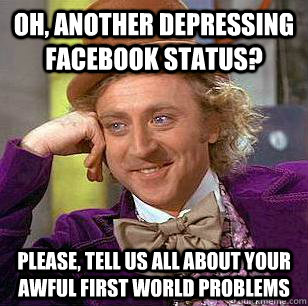 Depressing Facebook Status