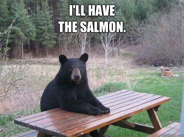 ill have the salmon - Bear of Bad News
