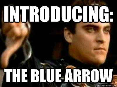 introducing the blue arrow - Downvoting Roman