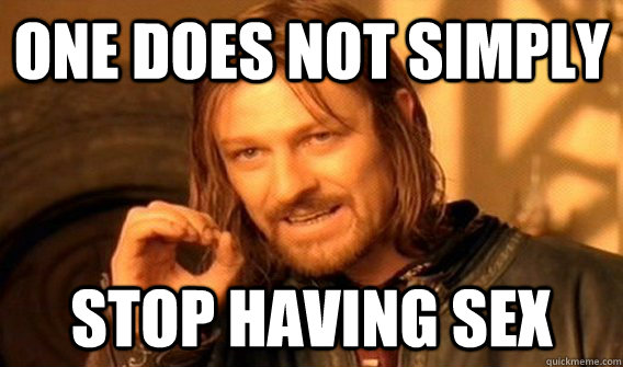 one does not simply stop having sex - One does not simply beat skyrim