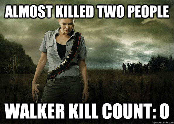 almost killed two people walker kill count 0 - Scumbag Andrea
