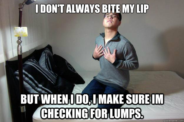 i dont always bite my lip but when i do i make sure im che - Most interesting allen