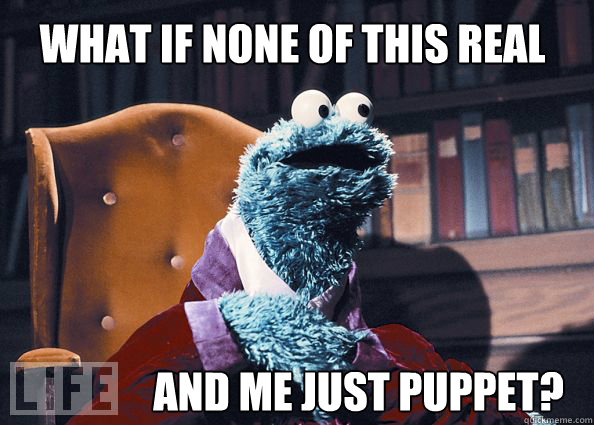 what if none of this real and me just puppet - Cookieman