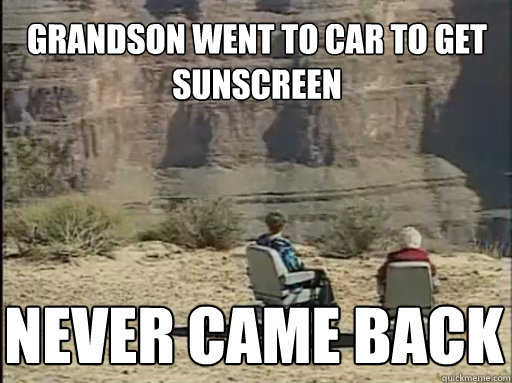 grandson went to car to get sunscreen never came back - Hoveround Grandma