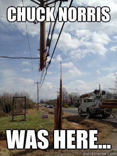 chuck norris was here - Power Poll