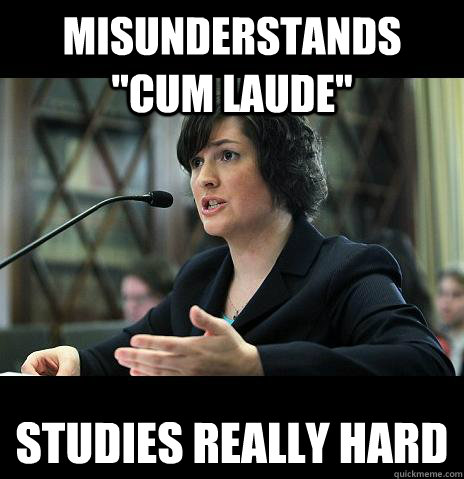 misunderstands cum laude studies really hard - Sandy Needs