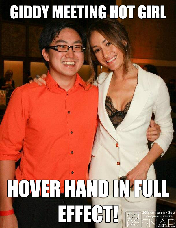 giddy meeting hot girl hover hand in full effect - Awkward Asian