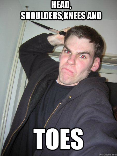 head shouldersknees and toes -