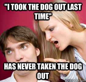 nagging dog